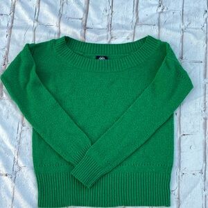 American Eagle Outfitters Vibrant Green Crew Neck Sweater